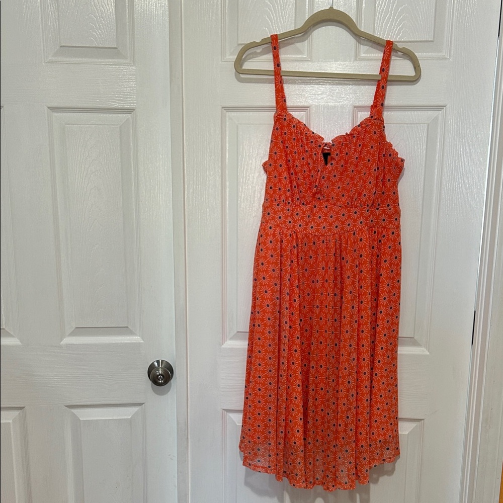 Torrid Orange Floral Dress